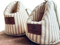 Load image into Gallery viewer, Heritage Stripe Dog Carrier Taupe - Posh Poos
