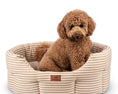 Load image into Gallery viewer, Posh Poos Slumbernest Dog Bed in Heritage Stripe for Dog and Puppy - Posh Poos
