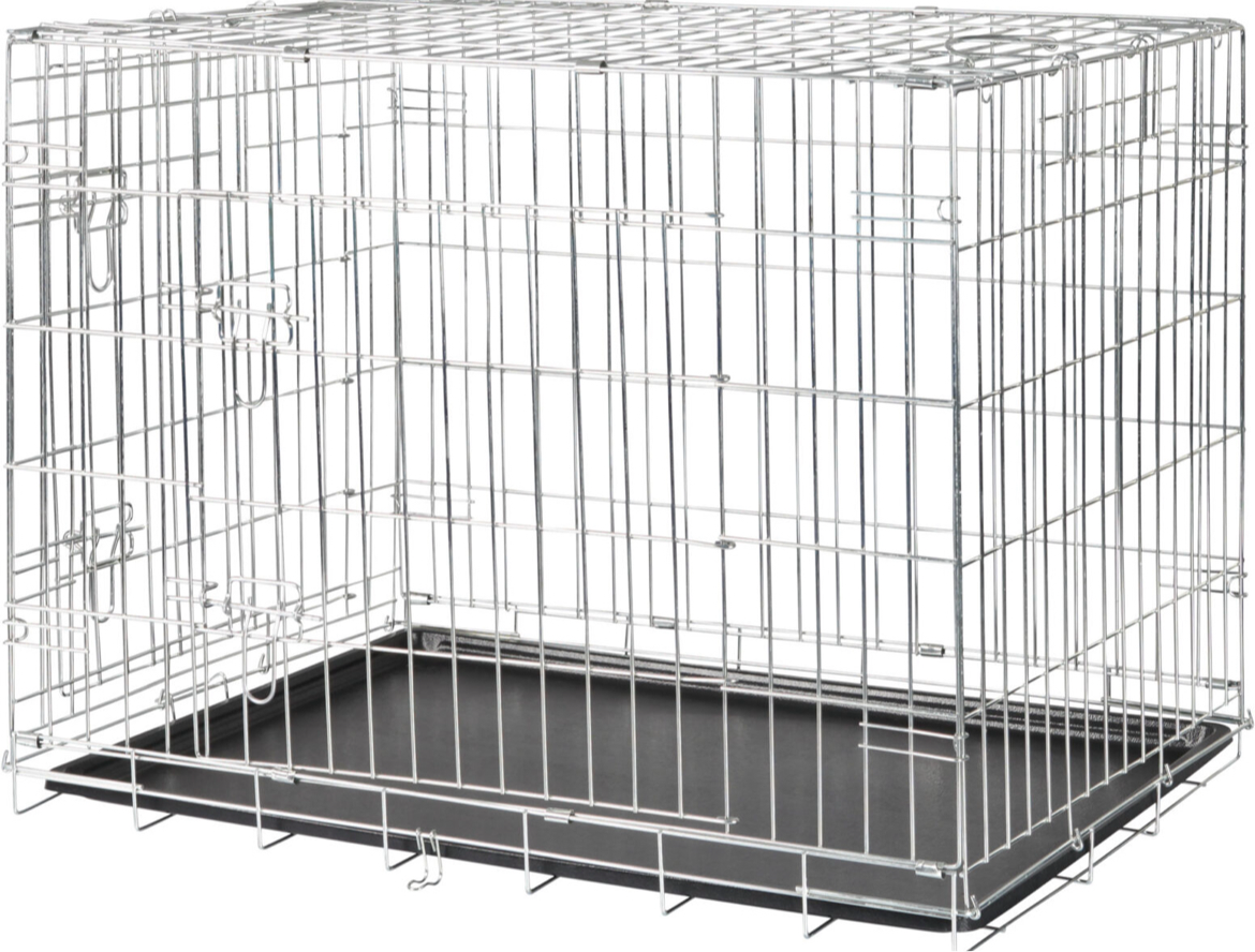 Crate For Adult Dogs and Puppies SILVER - Posh Poos