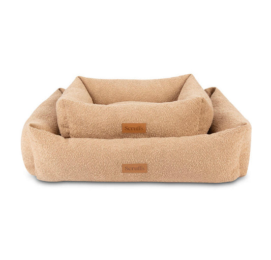 Boucle Box Puppy Bed DESERT TAN 50x40cm SMALL PUPPY/Toy Adult