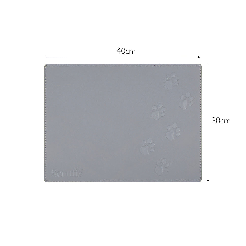 Scruffs Faux Leather Feeding Placemat Grey