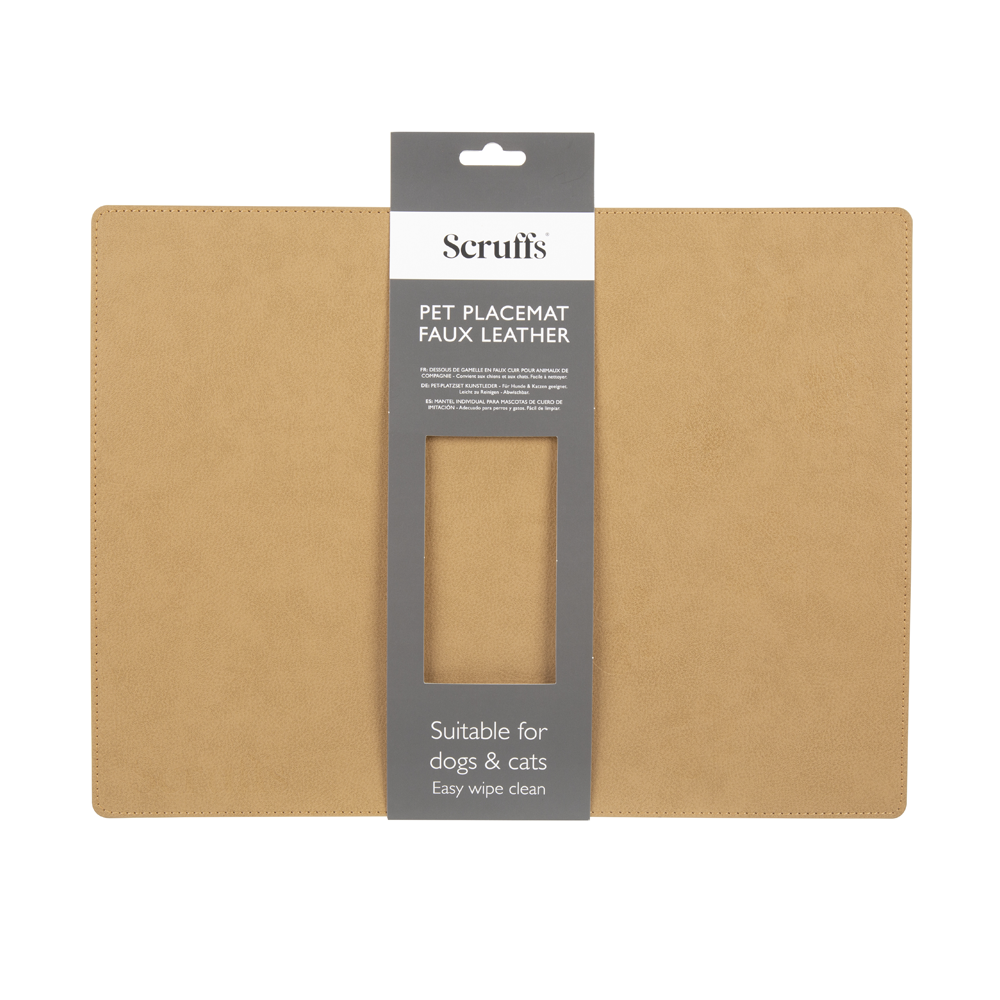 Scruffs Faux Leather Feeding Placemat Brown