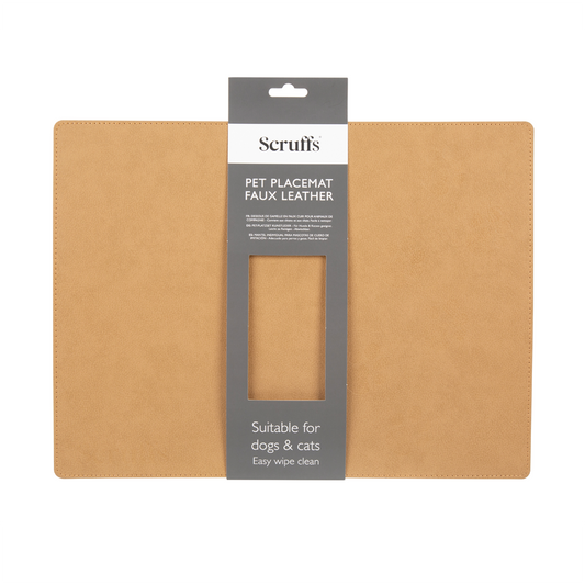 Scruffs Faux Leather Feeding Placemat Brown