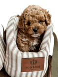 Load image into Gallery viewer, Heritage Stripe Dog Carrier Taupe - Posh Poos
