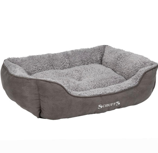 Cosy Soft-Walled Dog Bed - Grey - Posh Poos