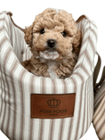 Load image into Gallery viewer, Heritage Stripe Dog Carrier Taupe - Posh Poos
