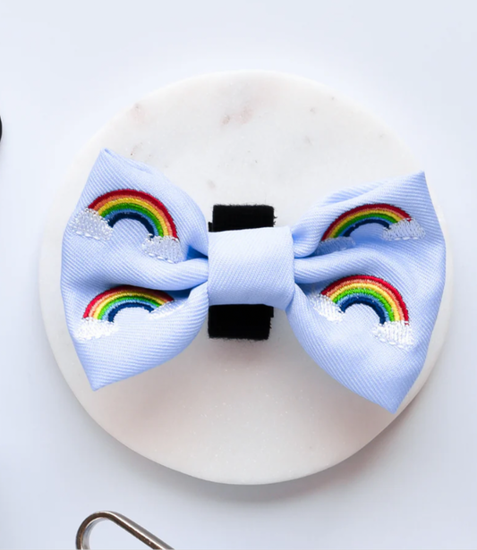 LUXE OVER THE RAINBOW Dog and Puppy  BOW TIE