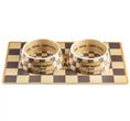 Load image into Gallery viewer, Chewy Vuitton Bowl, Mat and Toy Set, Free Delivery - Posh Poos
