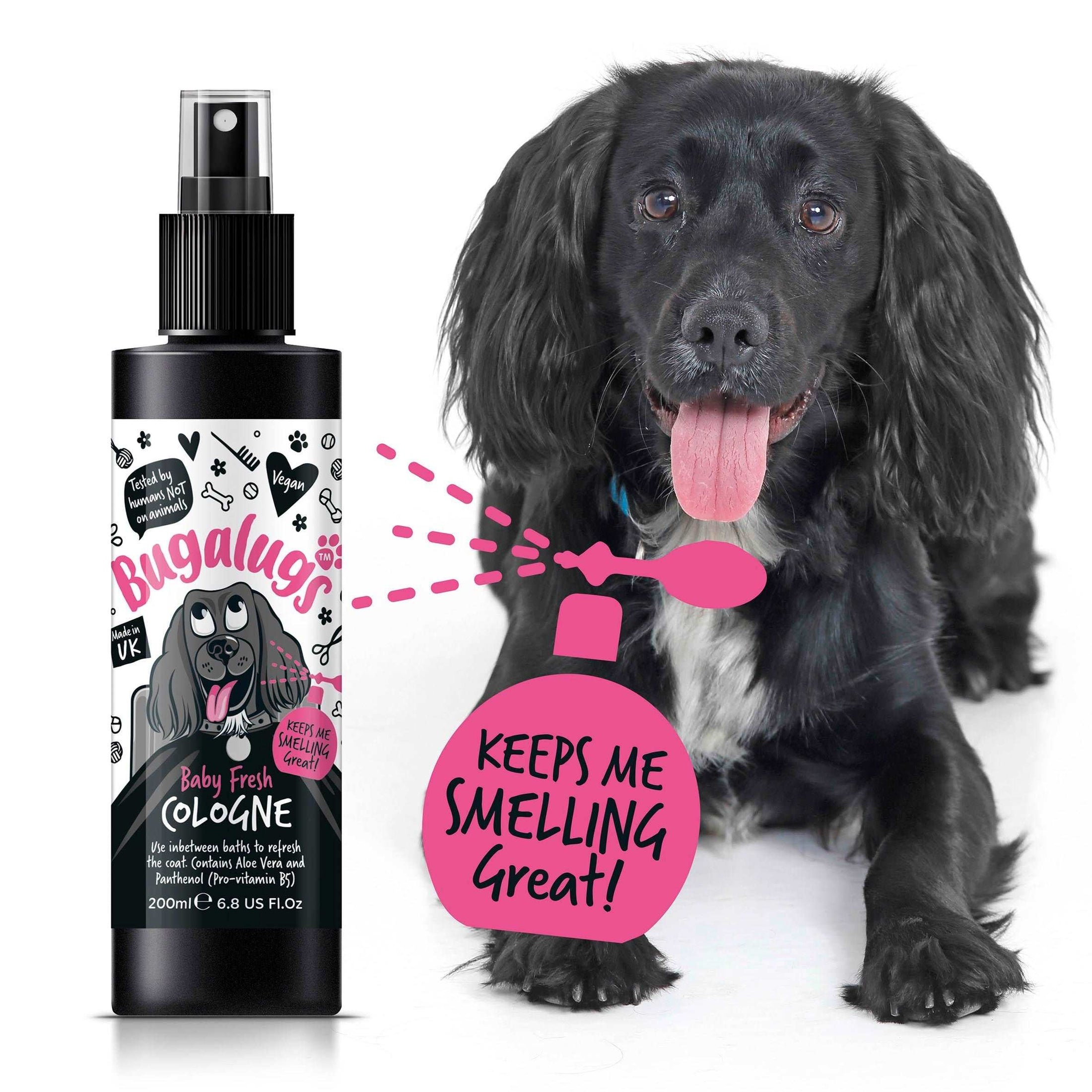 Bugalugs Deodorising Cologne For Dogs And Puppies, Baby Fresh 200ml - Posh Poos