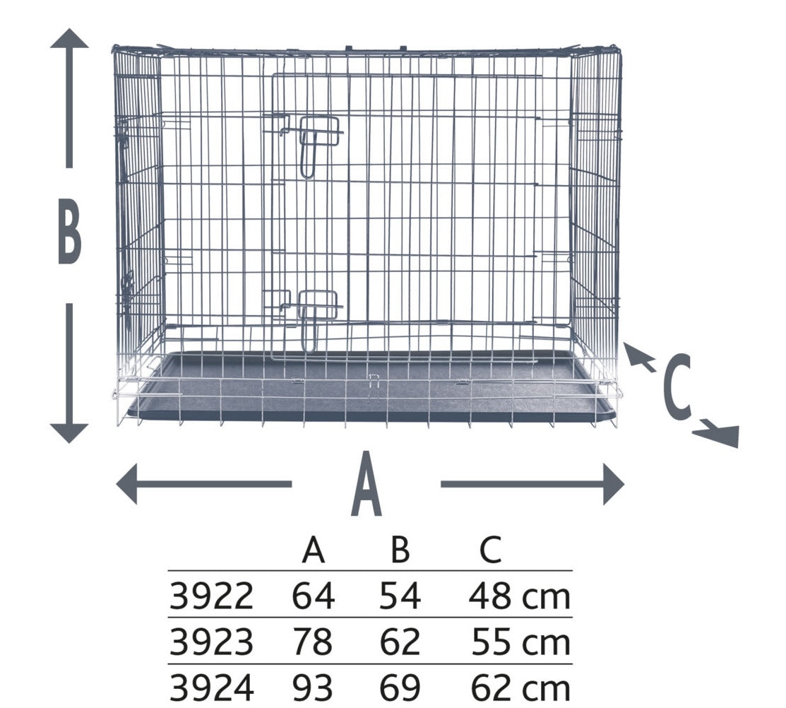 Crate For Adult Dogs and Puppies SILVER - Posh Poos