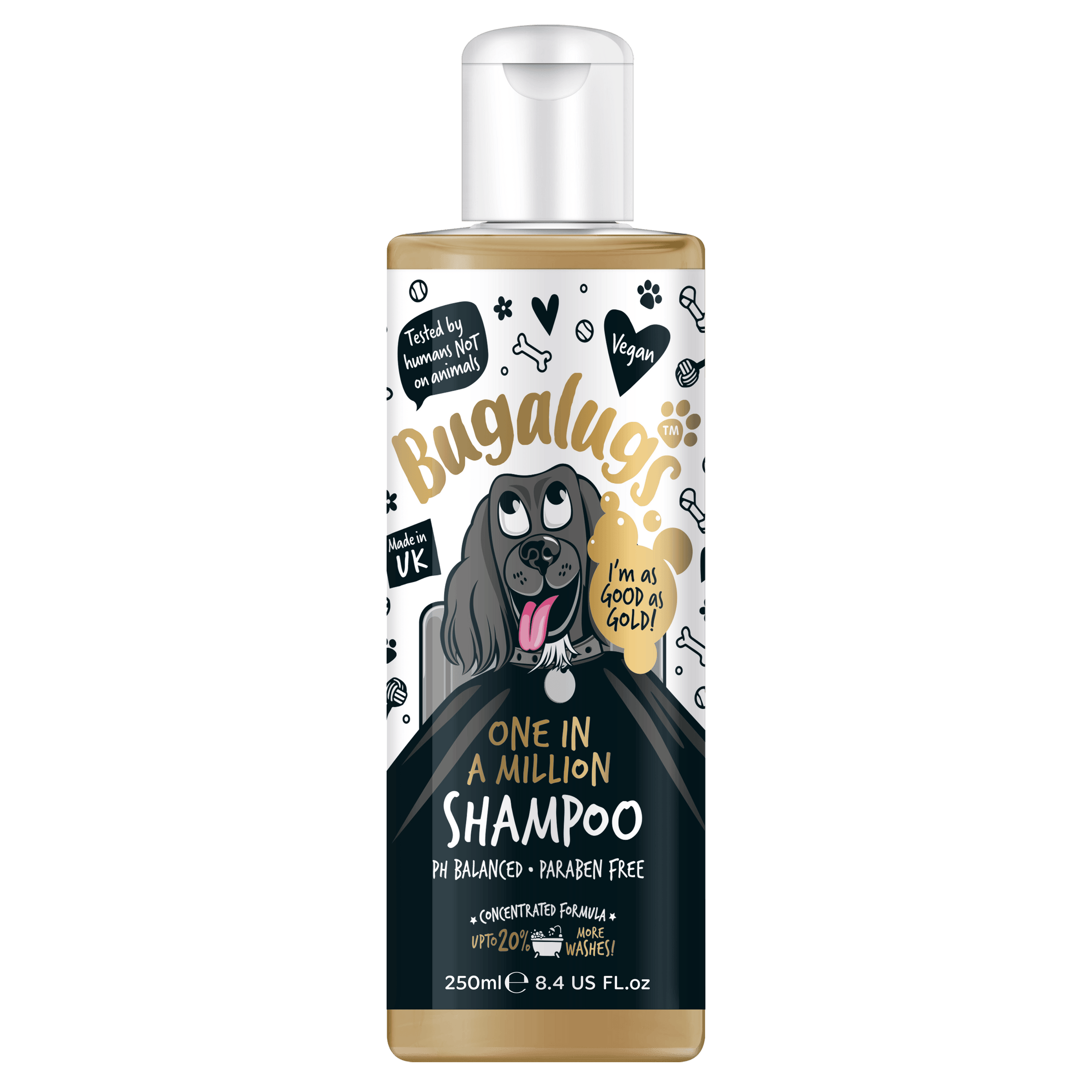 Bugalugs One In A Million Shampoo For Dogs And Puppies 250ml - Posh Poos