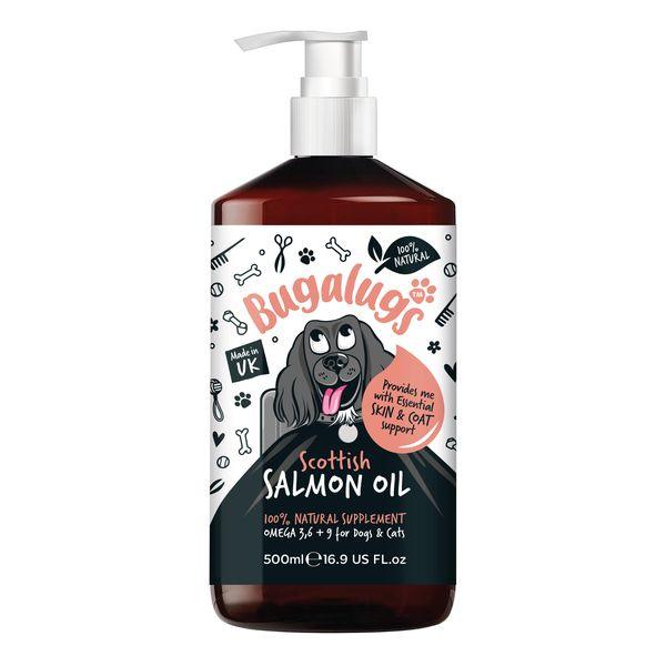 Bugalugs Salmon Oil Supplement For Dogs And Puppies 500ml - Posh Poos